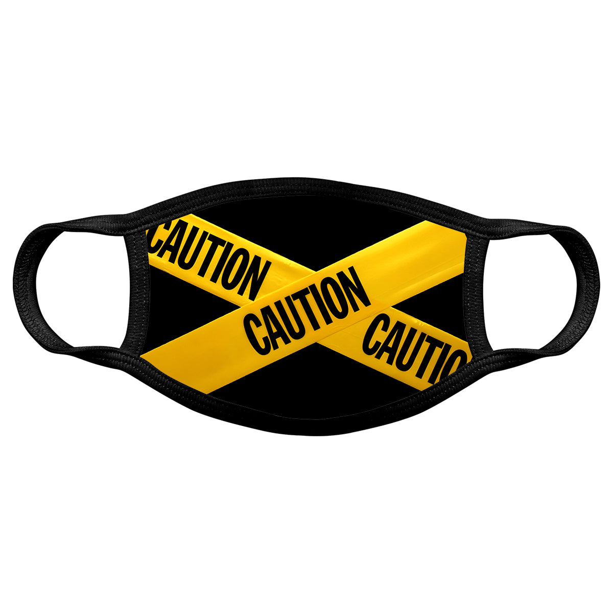 CAUTION TAPE FACE MASK