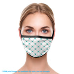 2 LAYER COTTON FACE MASK - REPEAT PATTERN PRINT