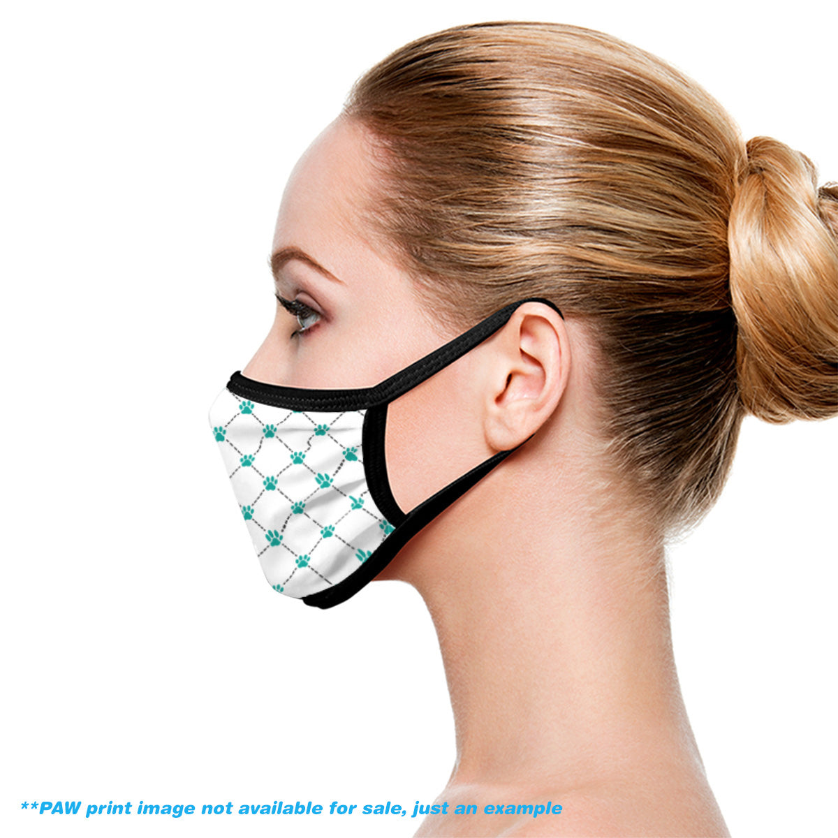 2 LAYER COTTON FACE MASK - REPEAT PATTERN PRINT